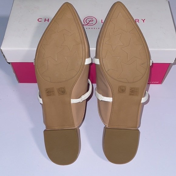 NEW Chinese Laundry Tan and White Straps Graceland Mule US 8 - Picture 4 of 6